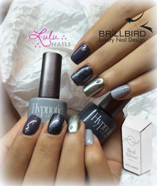 Új Hypnotic gel&lac-ok és Real Silver Gel&Lac kombinációja