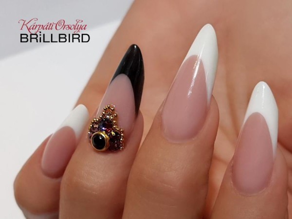 Fekete Color Builder -színes műköröm építő zselé