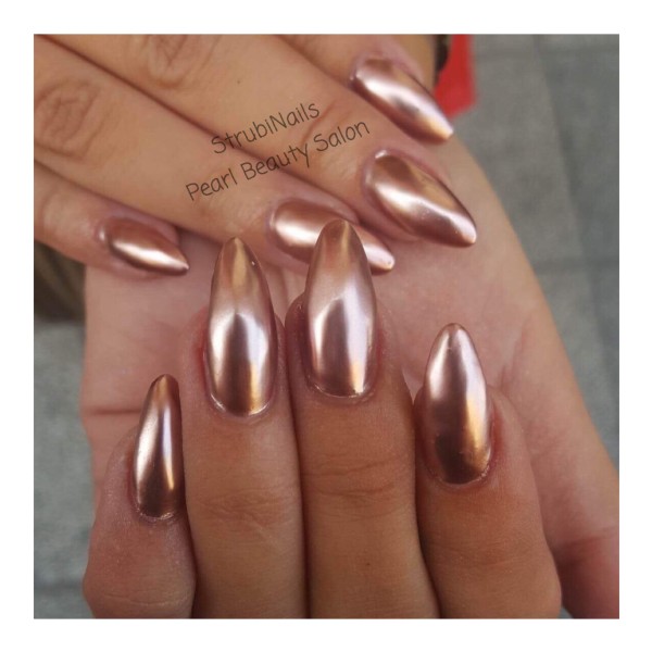 Rose gold metal 