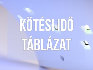 BrillBird Zselé Kötési Idő Táblázat