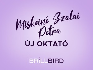 Új oktató a BrillBird csapatban!