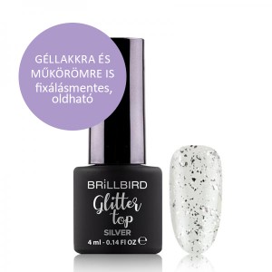 Glitter Top - silver - 4ml 