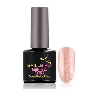 Mani Gel Extra -  Cover - White shine 8 ml - Saját köröm erősítő gél lakk alap