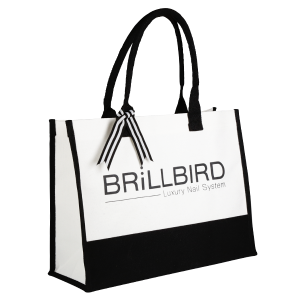 Strapabíró fekete-fehér vászontáska