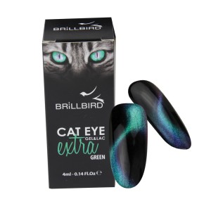 CAT EYE EXTRA Green - zöld színű macskaszem GÉL LAKK 5ml